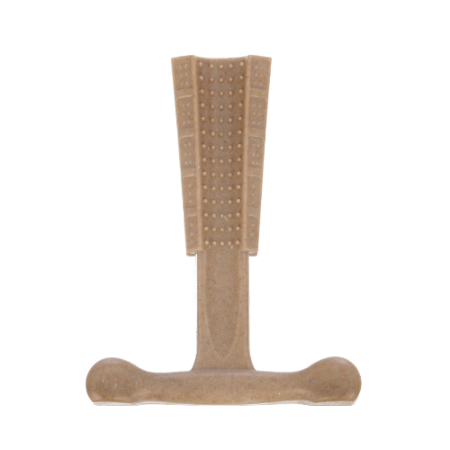 JUGUETE T-BONE CON FIBRAS DE MADERA PARA PERROS XT-DOG 14 CM