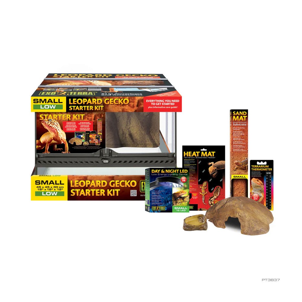 Kit de terrario de gecko leopardo Exo Terra Starter Kits